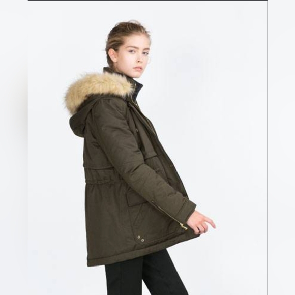 ZARA Olive Green Jacket - Size S - Picture 2 of 6